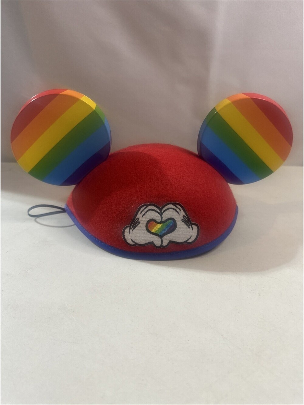 Disney Parks Exclusive Pride Rainbow Heart Mickey Mouse Ears World * [COPY]